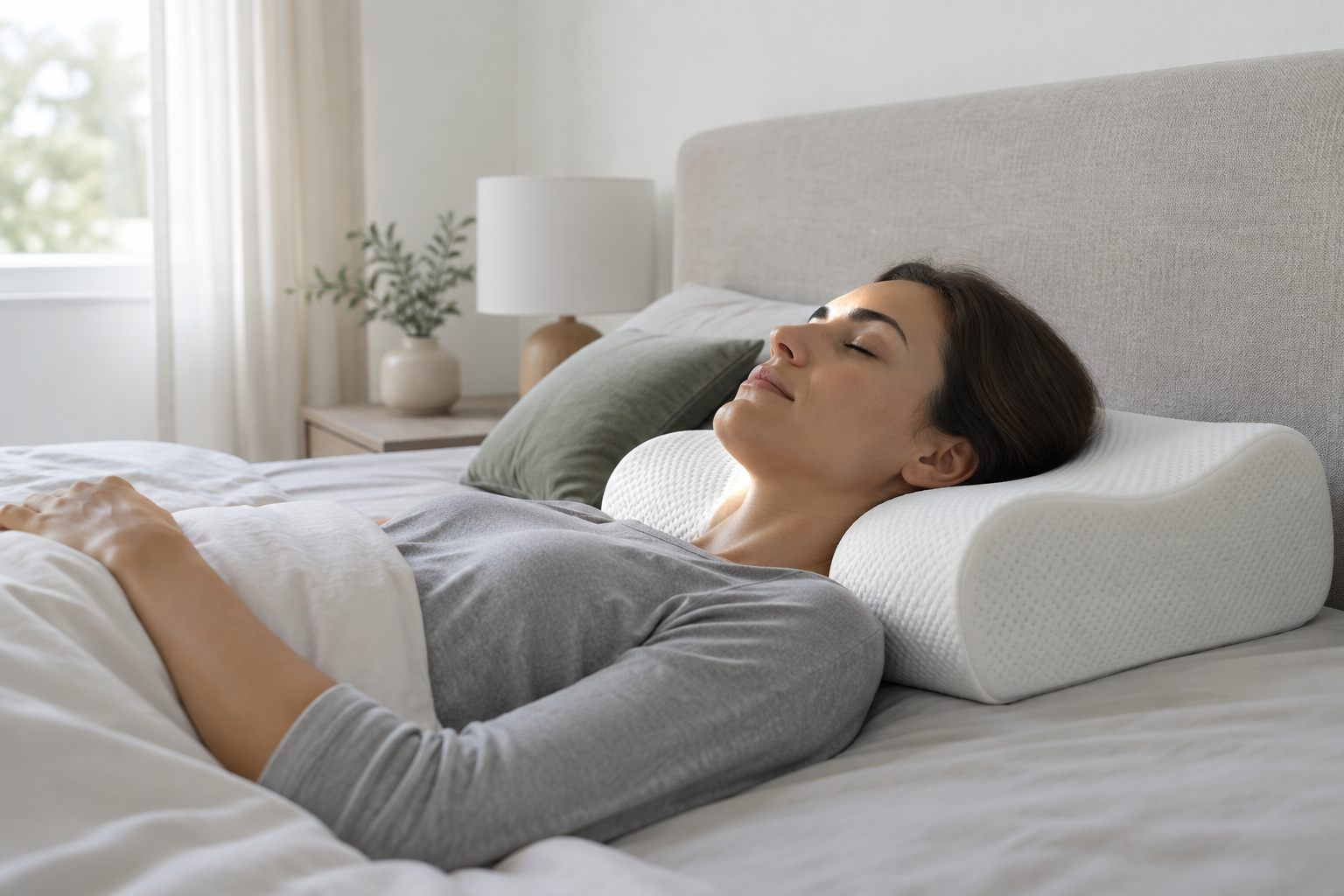 Memory foam pillow for neck pain: how to choose — PillowBrief guide